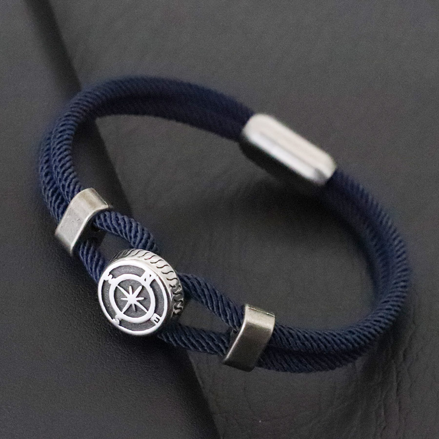 Compass Lensatic - Nautisches Kompass-Armband im Piraten-Stil mit starker