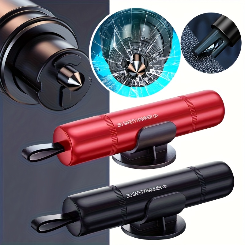 Rescue Rope Throw - 2-in-1 Auto-Sicherheitshammer mit Gurtschneider Notfall-Fluchtwerkzeug mit
