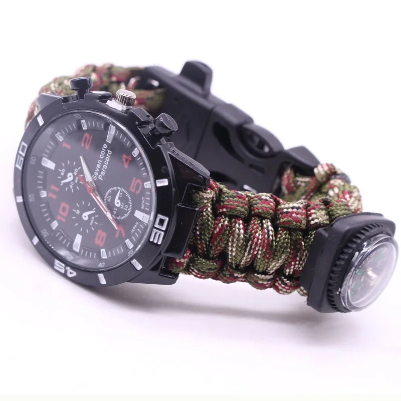 Multifunktionale Outdoor-Uhr,  – Fire Starting Kit Bewertung und Preis
